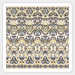 Ethnic patterns in oriental style. Sticker